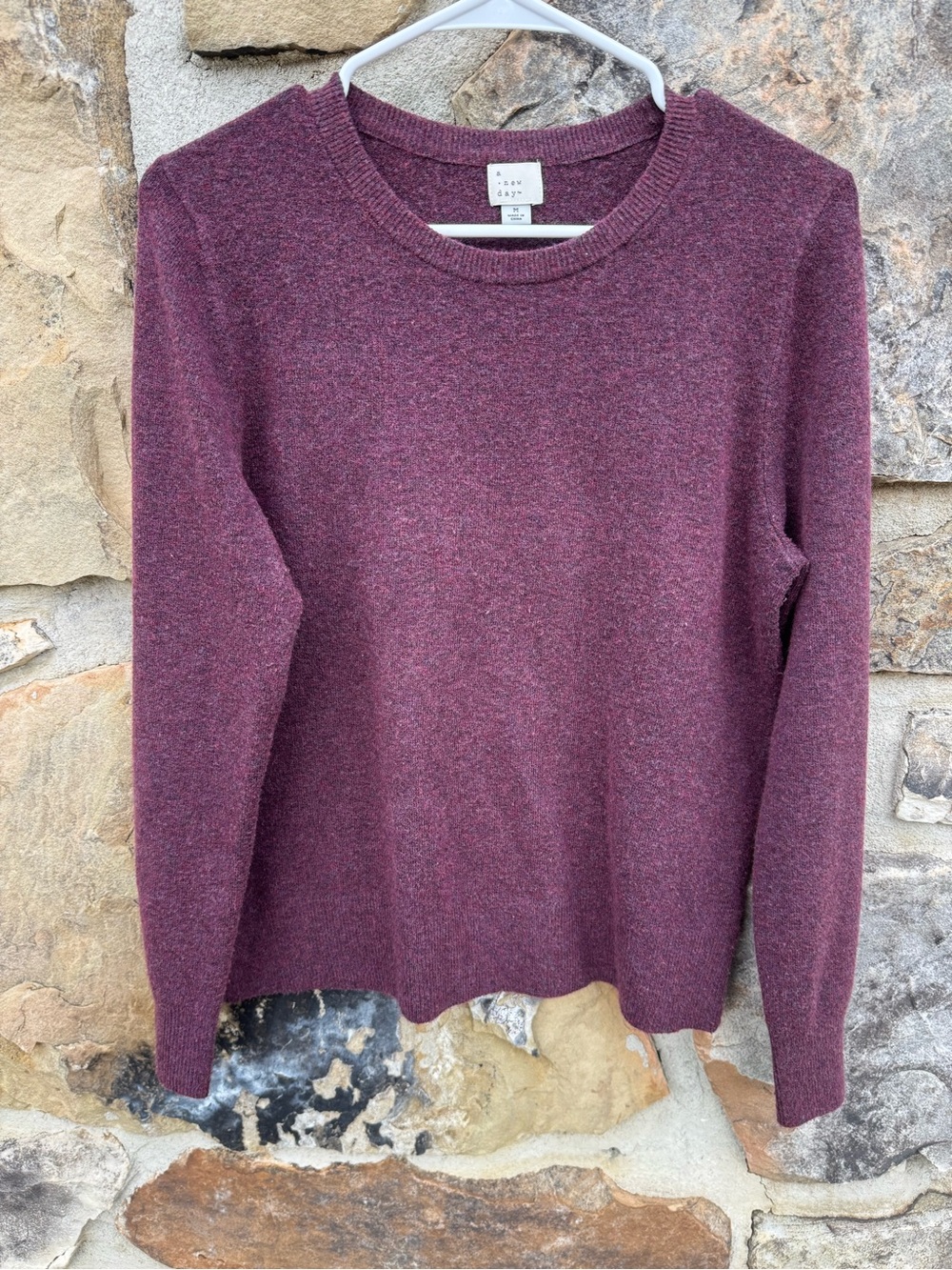 a new day Plum Crewneck Sweater Medium